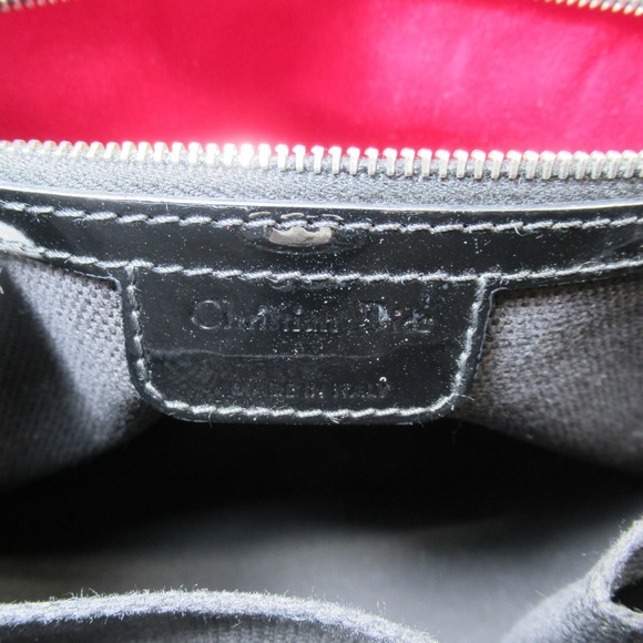 Christian Dior Embossed Tote Bag Patent Leather - Picture 5 of 8